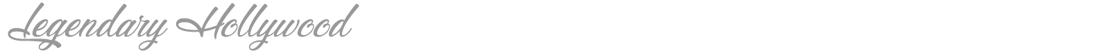 Legendary Hollywood font preview